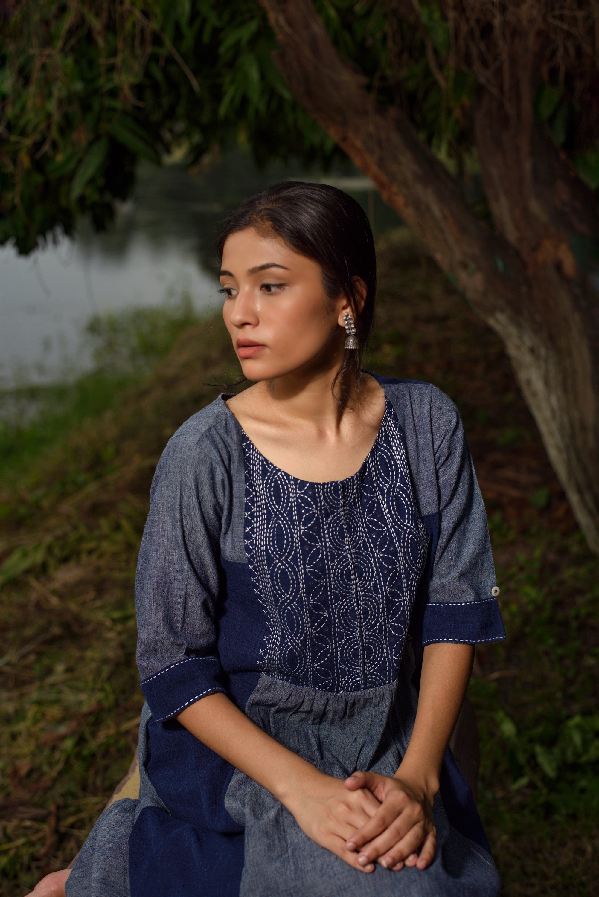 Natural Dyed Indigo Dress – The Stitch Story
