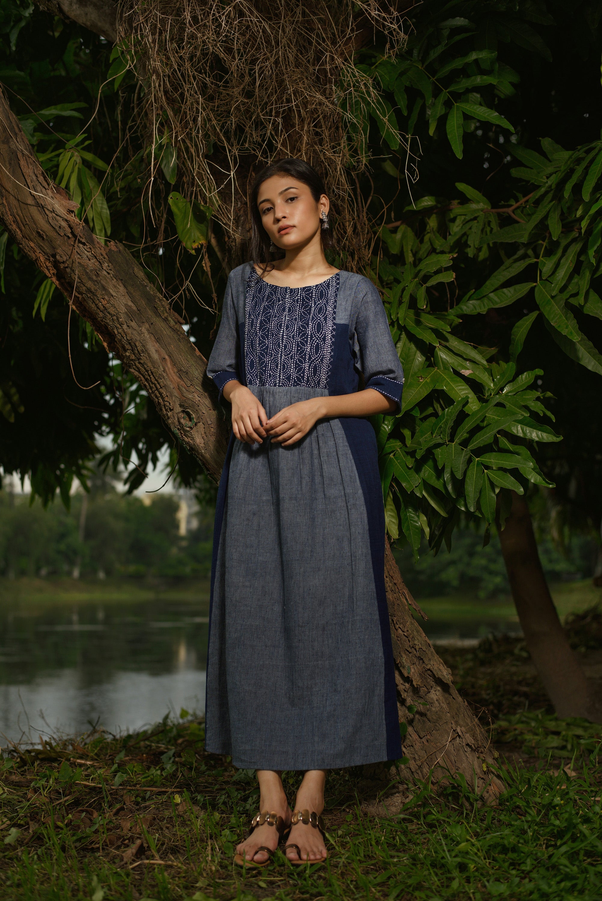 Natural Dyed Indigo Dress – The Stitch Story