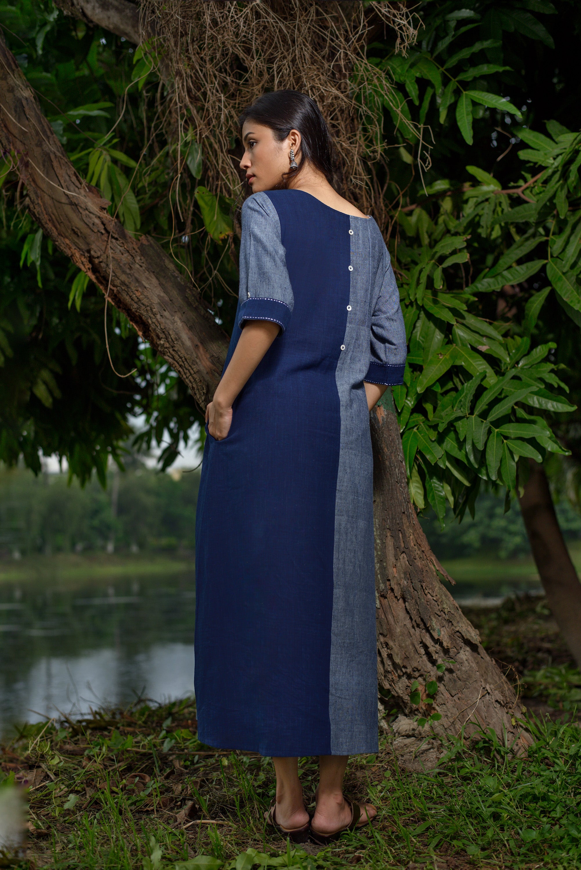 Natural Dyed Indigo Dress – The Stitch Story